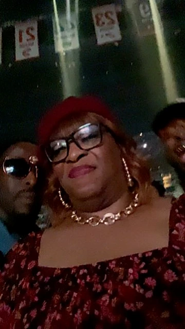 Marcus and his mother Iris at a concert